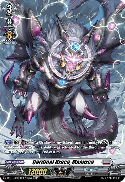 Cardinal Draco, Masurea (D-BT04/SP08EN) [Awakening of Chakrabarthi]