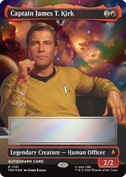 Captain James T. Kirk (Borderless) (Signed) [Star Trek]