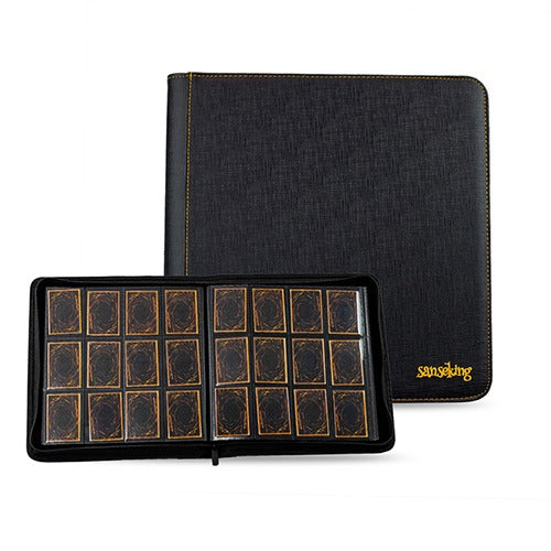 12 Pocket Leather Sanseking Leather Binder