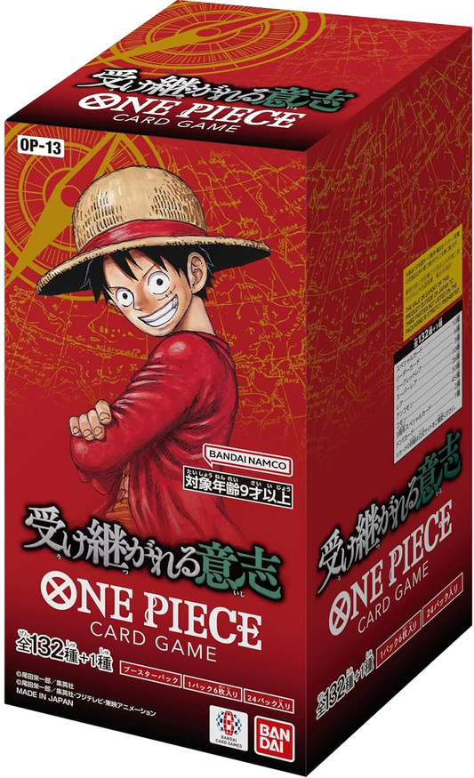 ONE PIECE CARD GAME - [OP13] Carrying On His Will JAPANESE BOOSTER BOX
