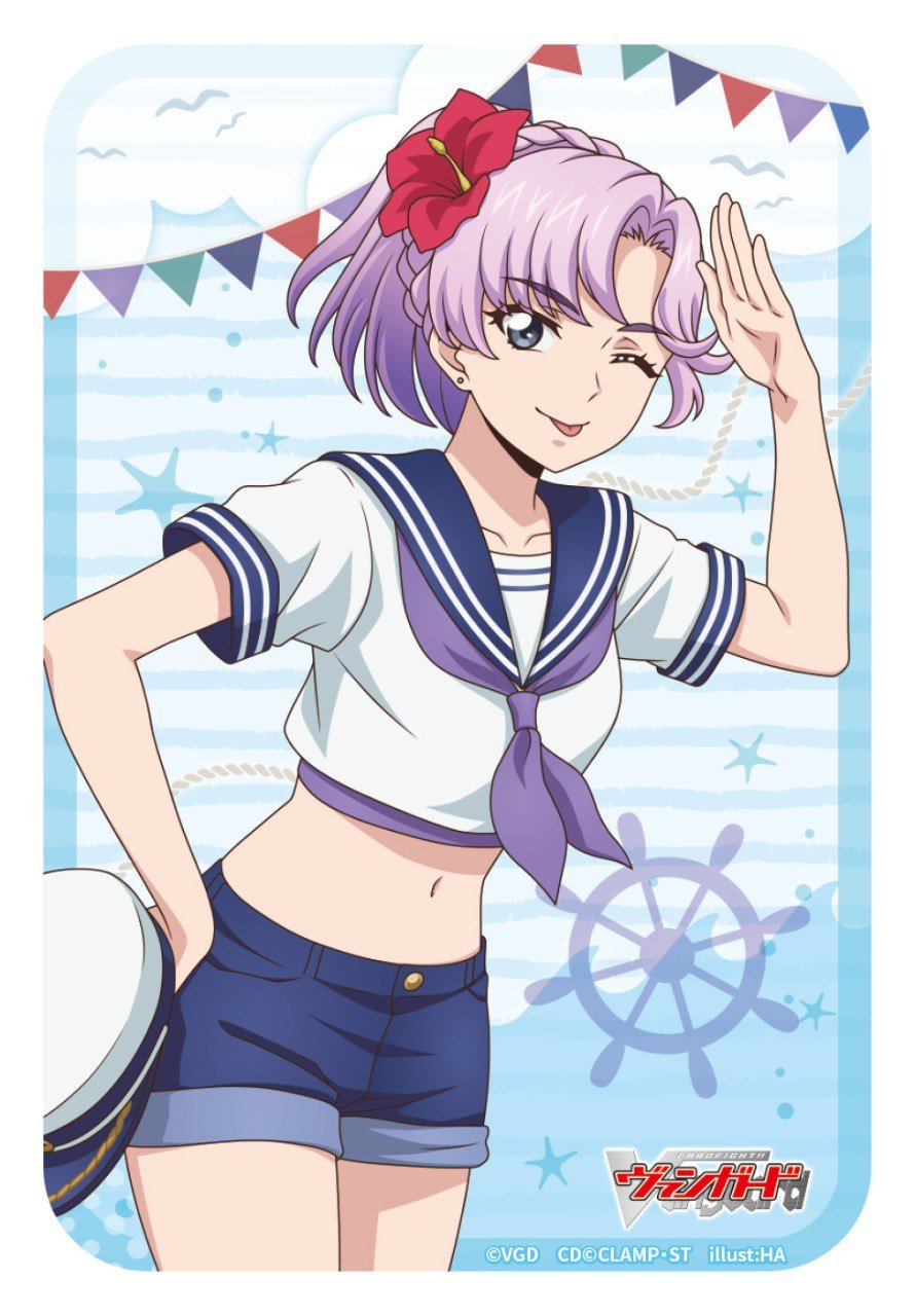 Vanguard Sleeve Card Cover Vanguard (70 Sleeves) Mini Extra Vol.155 Special Item Comiket 106 Vanguard Divinez Marine style [Nao]