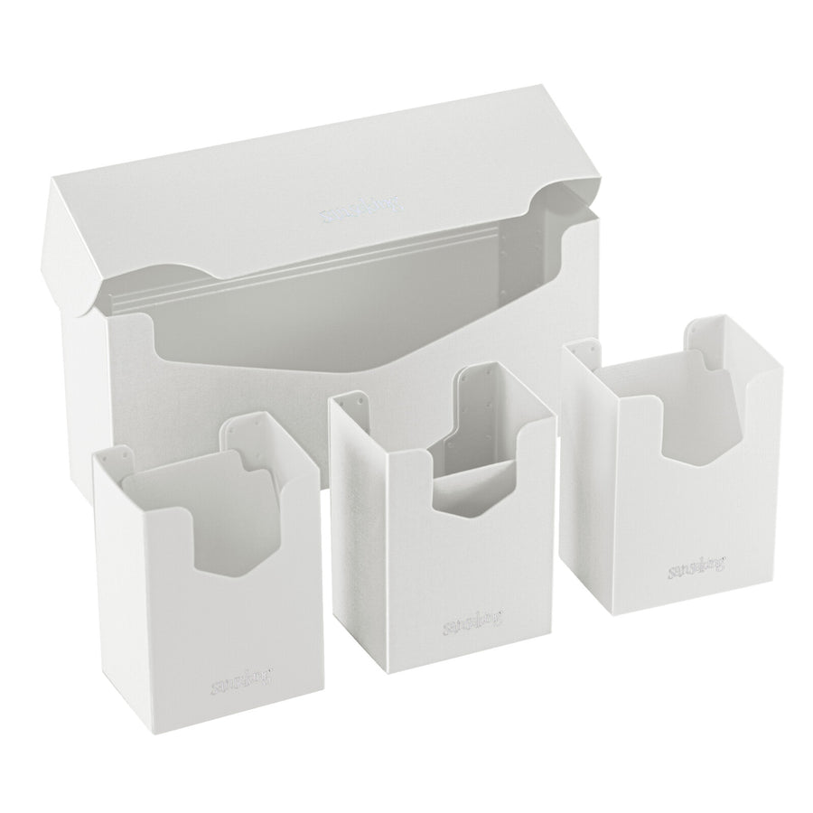 SANSEKING - PLASTIC DECK BOX (300+ CARDS) - WHITE