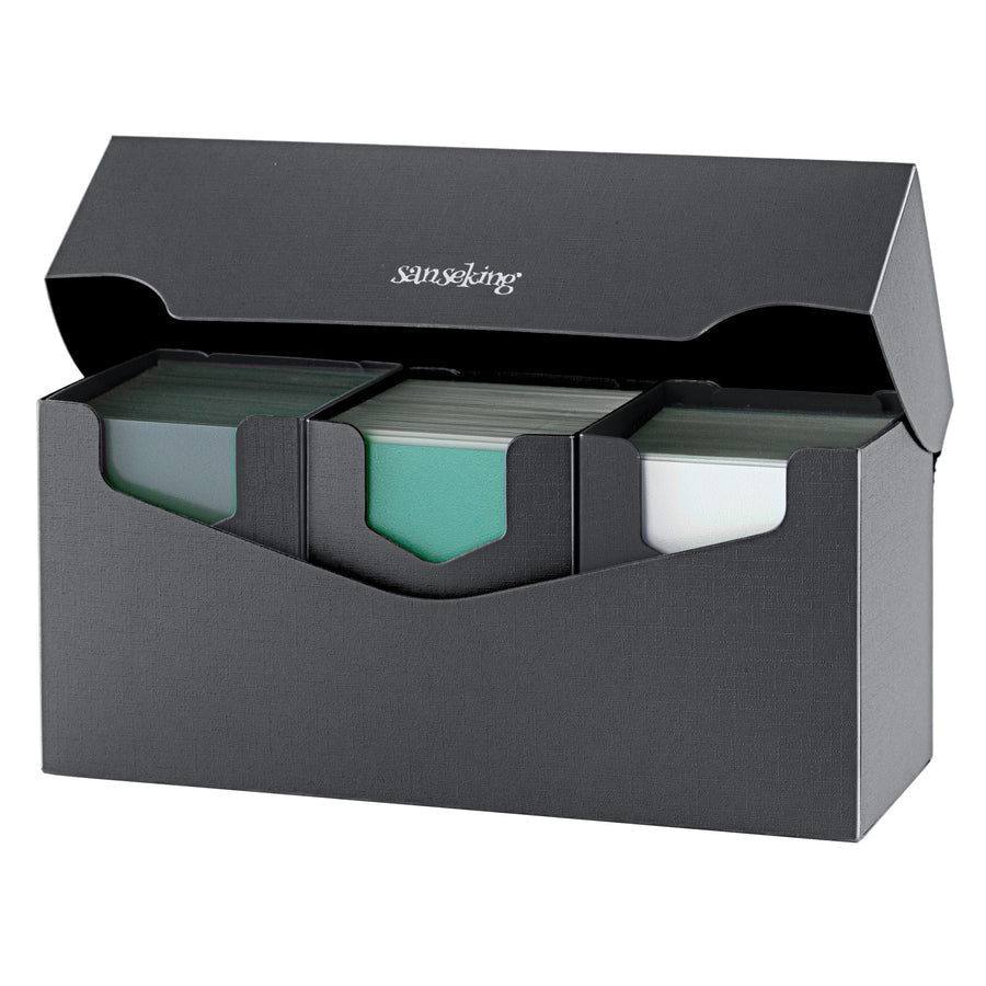 SANSEKING - PLASTIC DECK BOX (300+ CARDS) - BLACK